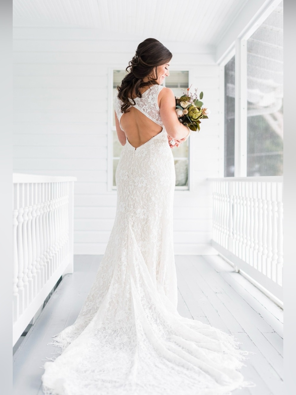 New Wilderly Bride Bohemian, Coastal Cowgirl, Dream Wedding Dress F120 Rory - Picture 7 of 16